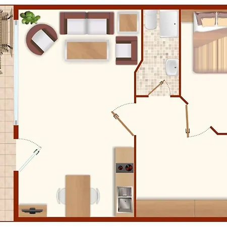 Апартаменты Tolle-ferienwohnung-mit-meerblick-foerdeblick-22 *